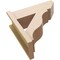 Ekena Millwork 7 1/2-in W x 20-in D x 20-in H Funston Slat Rough Cedar Woodgrain TimberThane Outlooker, Primed Tan OUTUR075X20X20FST24RCPR - alternate 5